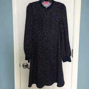 kate spade lips crepe dress